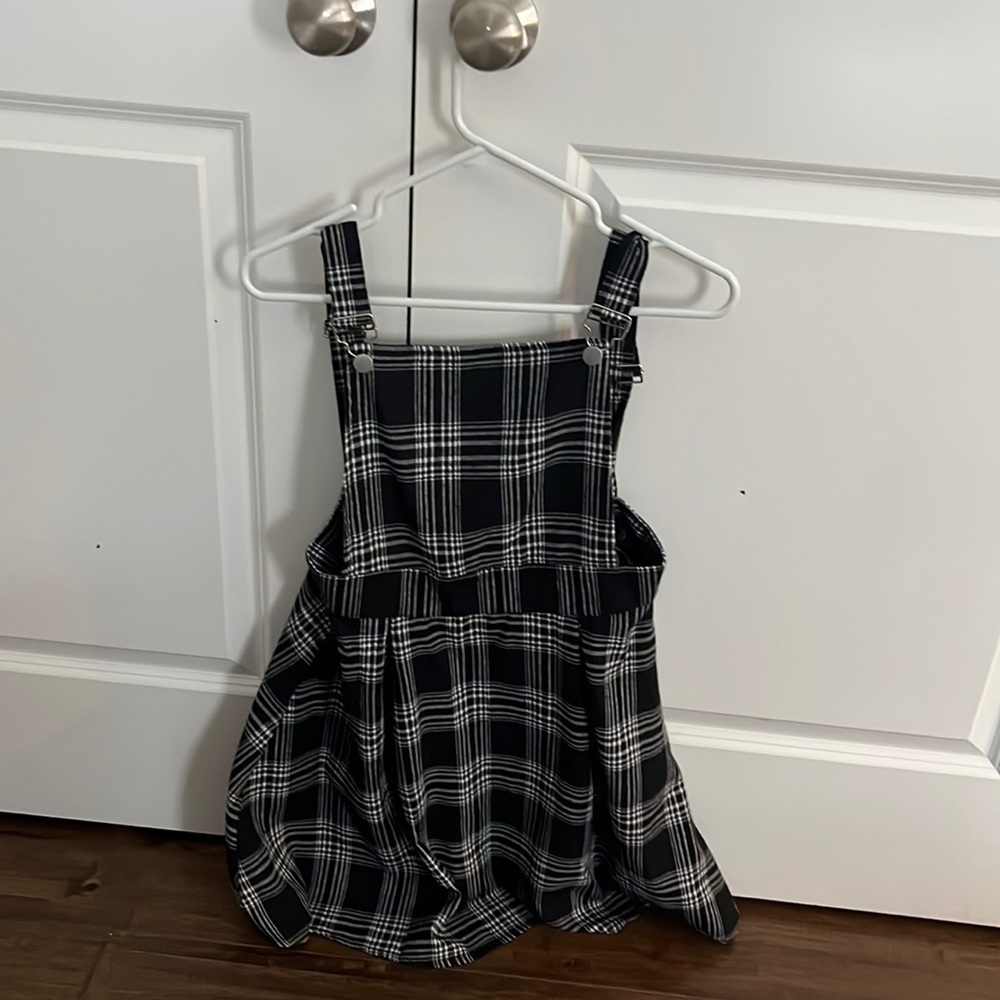 Black flannel dress